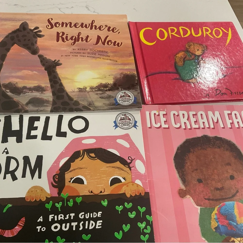 Four Children's Book Set Incl Corduroy, Somewhere right Now - Picture 1 of 4